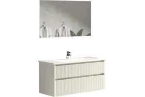 Тумба под раковину Sanvit Рольф-2 120 белый глянец - 2