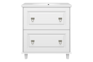 Версаль - 80 Тумба с 2 ящ. белая матовая