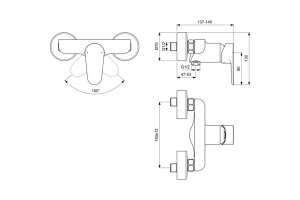 Смеситель для душа Ideal Standard Cerafine черный матовый - 2