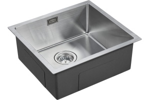Мойка кухонная Paulmark Weser 48 брашированная сталь - 2