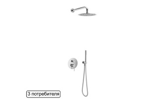 Душевая система Excellent Pi хром