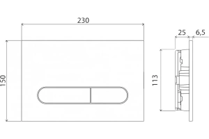 Кнопка смыва BelBagno PROSPERO золото (BB008-PR-ORO) - 2