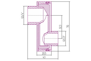 Эксцентрик Эксцентрик TUBE нар.р. G 1/2