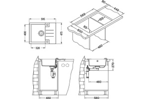 Мойка кухонная Alveus Rock Granital 30 arctic - 3