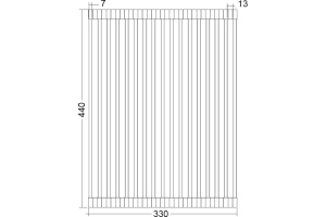 Решетка Zorg Inox PVD C 10 bronze - 2