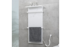 Полотенцесушитель электрический Black&White Moon 90х40 белый матовый