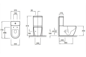 Чаша унитаза Jacob Delafon Rodin EJA102-00 напольная - 2