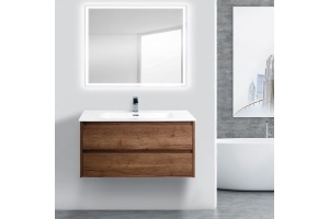 Тумба под раковину BelBagno Kraft 100 темное дерево - 2