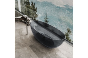 Ванна прозрачная Vincea 170х75 черный - 2