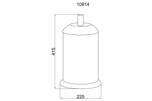 Ведро для мусора Boheme Murano золото с зеленым - 2