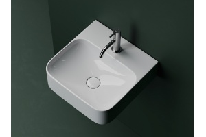 Подвесная раковина Ceramica Nova Aura 43х39 белая - 3