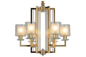 Подвесная люстра LUMINA DECO Manhattan LDP 8012-6 F.GD