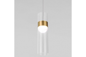 Подвесной светильник Eurosvet Lumen 50244/1 LED латунь/прозрачный