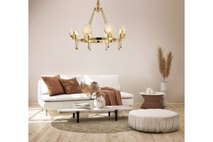 Подвесная люстра LUMINA DECO Montego LDP 8010-8 F.GD - 3