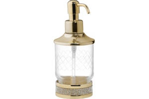 Дозатор Boheme Royal Cristal Gold настольный