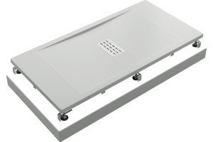 Поддон для душа Good Door Flow 120x80, с ножками и экраном - 2