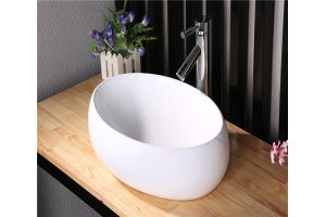 Раковина накладная Ceramalux N белый (9030В) - 3