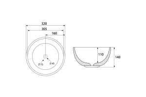 Накладная раковина Abber Bequem 32 розовое золото - 2