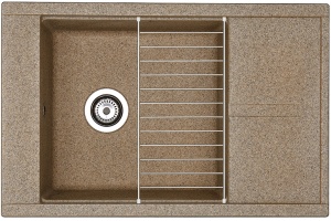 Мойка кухонная AQUATON Делия 78 терракотовая - 3