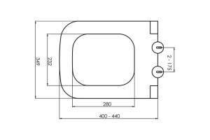 Сиденье для унитаза Boheme Bello, soft-close черный, матовый (975-B) - 2
