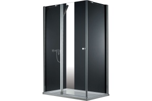 Душевой уголок Cezares Elena 120х90 хром стекло прозрачное - 2