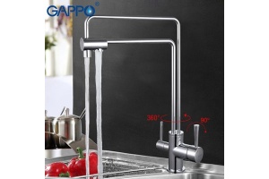 Смеситель для кухни с подключением фильтра питьевой воды хром G4398-5 - 3