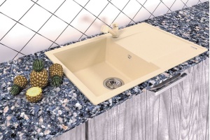 Мойка Flortek Консул 760, песочный FG  - 2