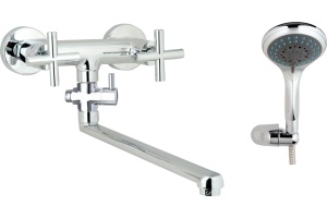 Смеситель для ванны GPD Nino универсальный хром