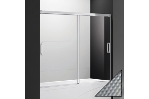 Шторка на ванну Cezares Tandem Soft VF 2 200/145 P Cr стекло punto
