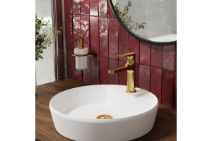 Смеситель для раковины WasserKRAFT Havel золото матовый - 2