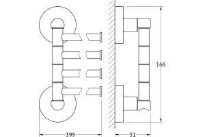 Полотенцедержатель Artwelle Harmonie (HAR 025) - 2