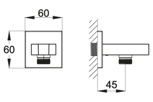 Шланговое подключение Belbagno ARLIE (ARL-PHD-CRM) - 2
