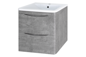 Тумба с раковиной Misty Атлантик 60 серая матовая