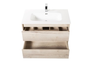 Тумба с раковиной BelBagno Kraft 100 светлое дерево - 3