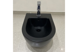 Биде подвесное Ceramalux черный, матовый (2197-1MB) - 2