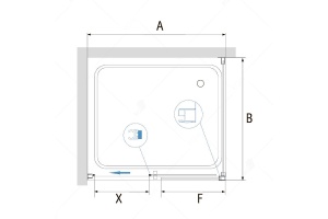 Душевой уголок RGW Passage 140х80 черный стекло прозрачное - 3