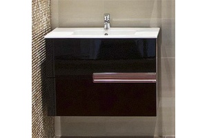 Тумба с раковиной Roca Victoria Nord Black Edition 80 черная