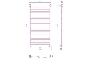 Полотенцесушитель водяной ДР 
