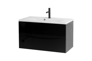 Тумба с раковиной BelBagno Marino 100 черный