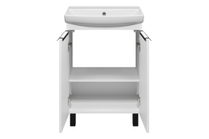 Тумба с раковиной Misty Клермонт 60 белая матовая - 2