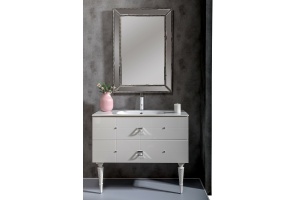 Тумба под раковину Armadi Art Vallessi Avangarde Piazza 80 белый - хром - 2