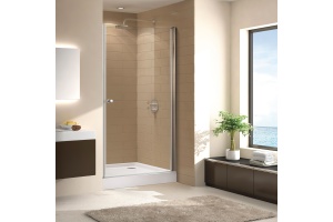 Душевая дверь в нишу Cezares ECO-O-B-1-90-C-Cr стекло прозрачное