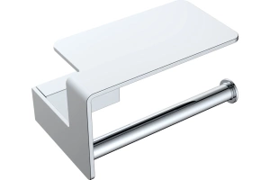Держатель туалетной бумаги Boheme Q 10941-CR с полкой для телефона