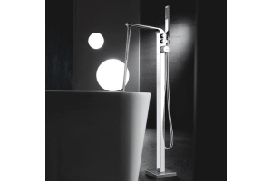 Смеситель напольный Black&White Universell хром - 2