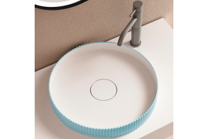 Накладная раковина Abber Stein 40 голубая