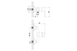 Смеситель для душа Lemark Pramen хром (LM3303C) - 2