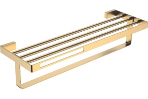Полка Boheme Q 10947-MG Matt Gold для полотенец
