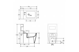 Бачок для унитаза Kerasan UNICA (2482) - 2