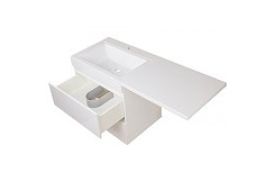 Тумба под раковину Style Line Даллас 150 Люкс Plus, белый (СС-00002304) - 2