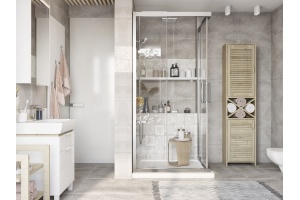 Душевой уголок STWORKI Дублин DE019SC120120200 120x120 см профиль хром матовый - 3